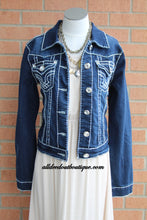 L.A. Idol | Dark Denim Jacket With Diamonds