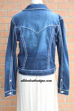 L.A. Idol | Dark Denim Jacket With Diamonds