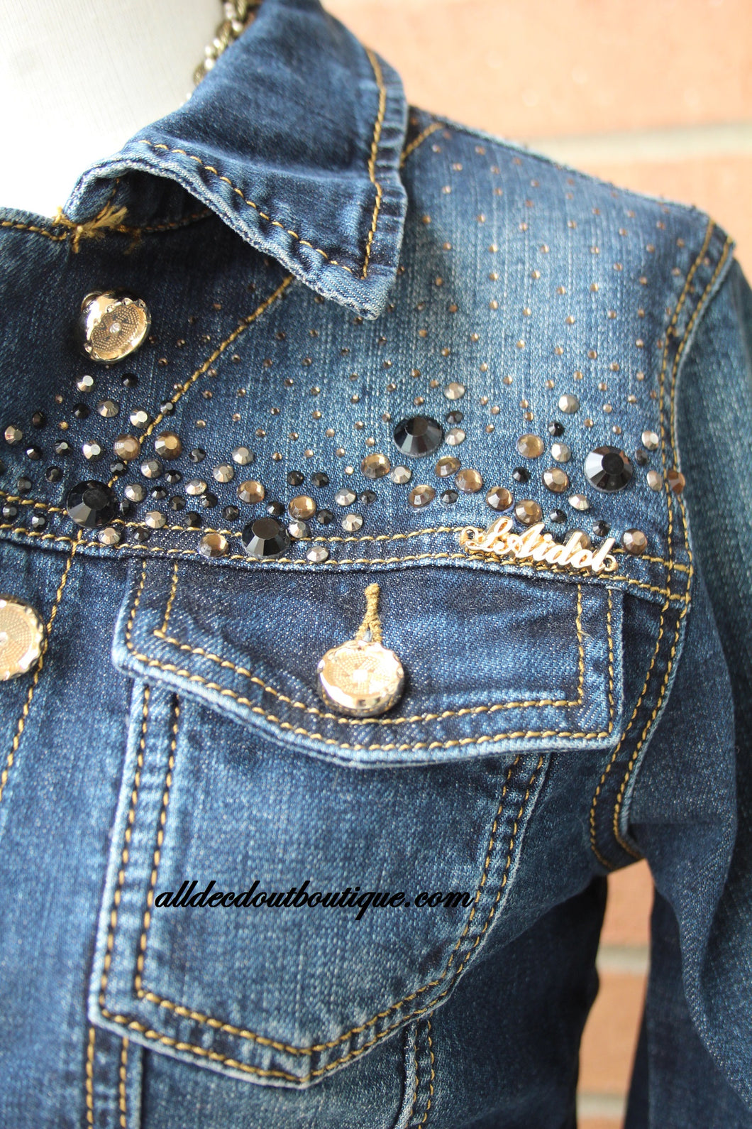 Denim jacket shop with jewels
