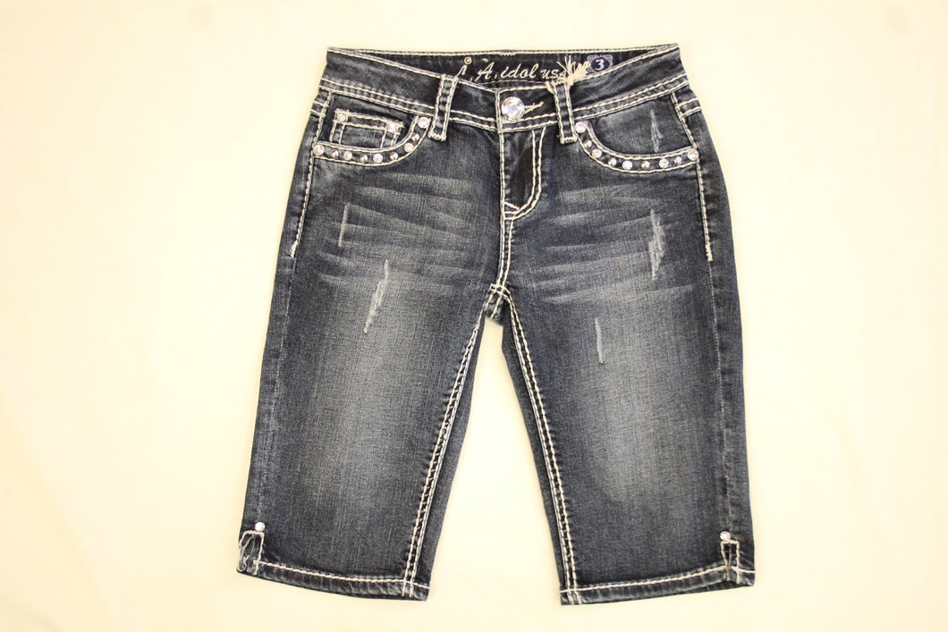 L.A. Idol Bling FDL Pocket Bermuda Shorts All Decd Out