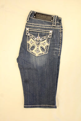 L.A. Idol | Bling Cross Pocket Bermuda Shorts