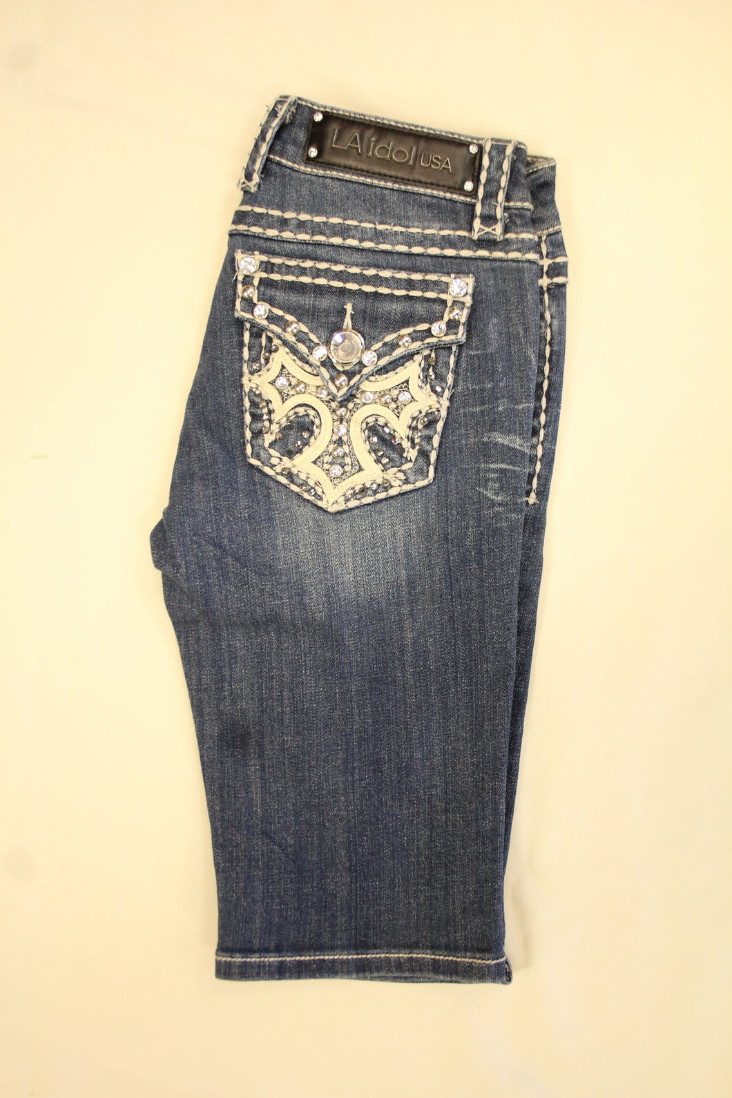 L.A. Idol | Bling Cross Pocket Bermuda Shorts