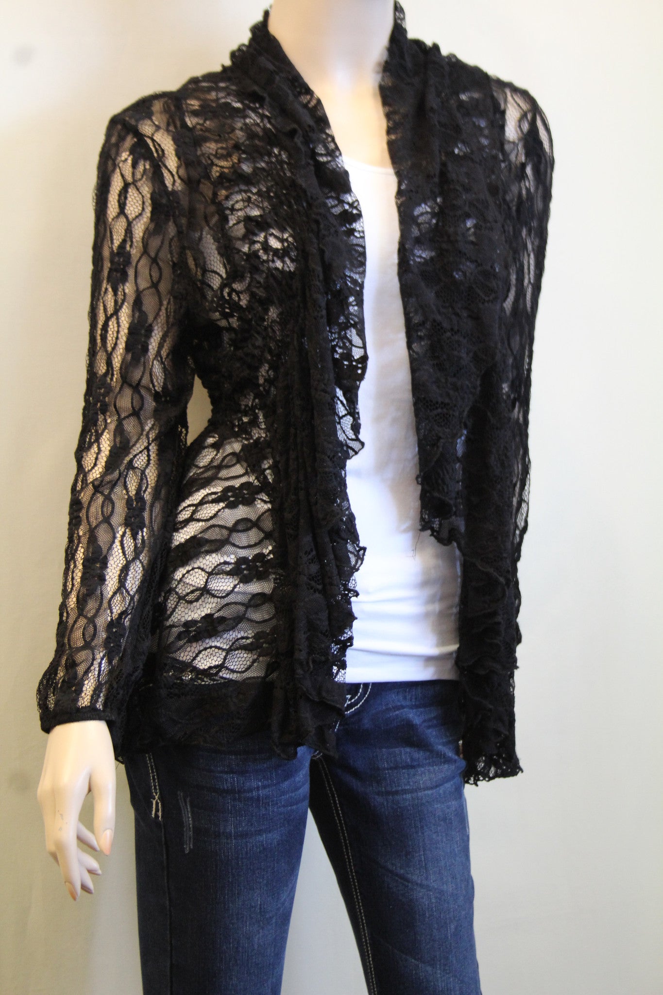 Lady Noiz Lace Cardigan Black | All Dec'd Out – All Decd Out