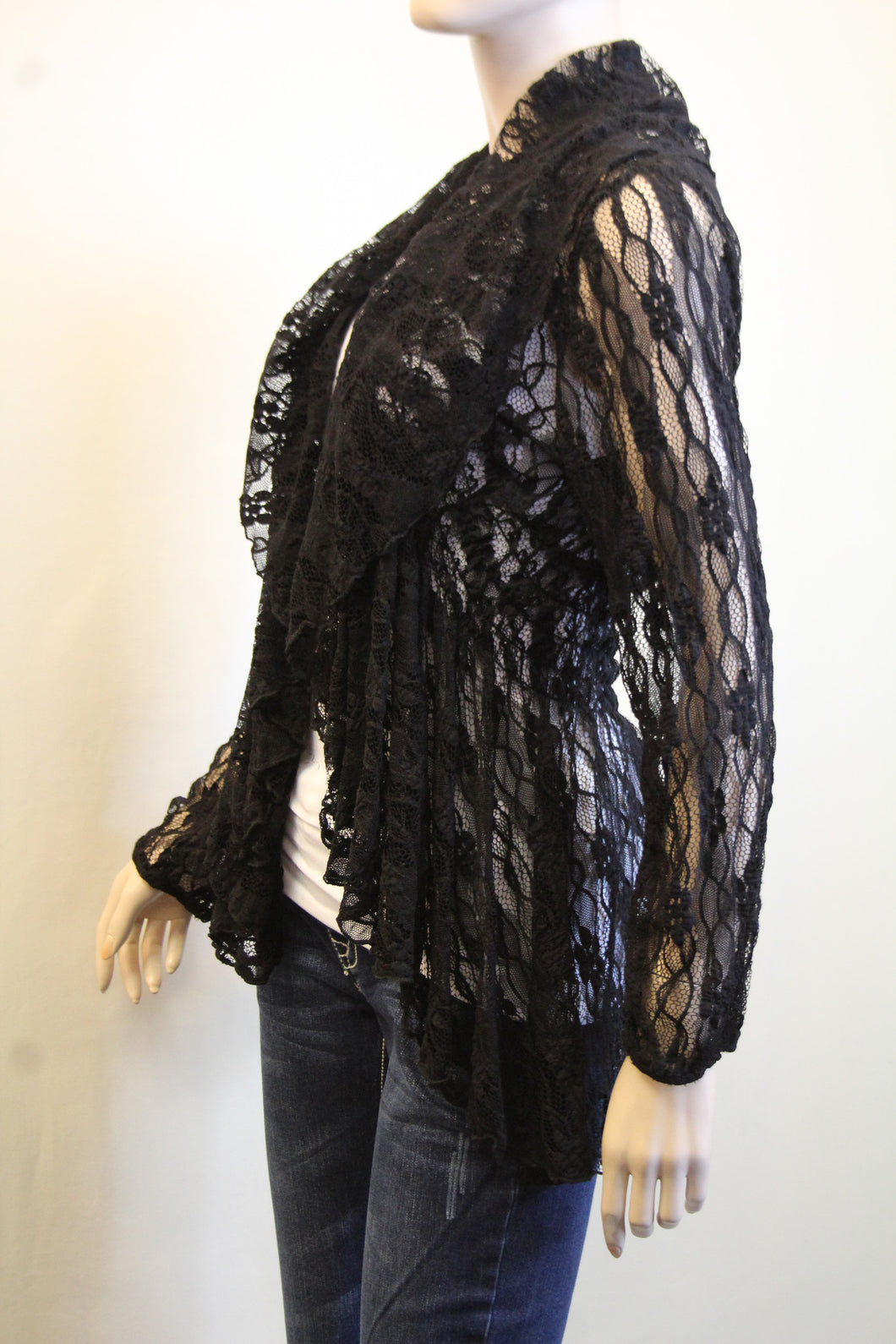 Lady Noiz Lace Cardigan Black | All Dec'd Out – All Decd Out