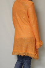 Lily | Crochet Orange with Ruffle Trimming and Sequin