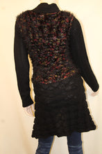 Lily | Black & Multi-Colored Sweater Cardigan