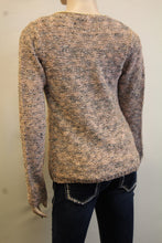 Lily | Two-Tone Sweater Cardigan with Gold Chain Trimming Pink
