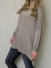 Luxe USA | Slouchy Dolman Top Taupe