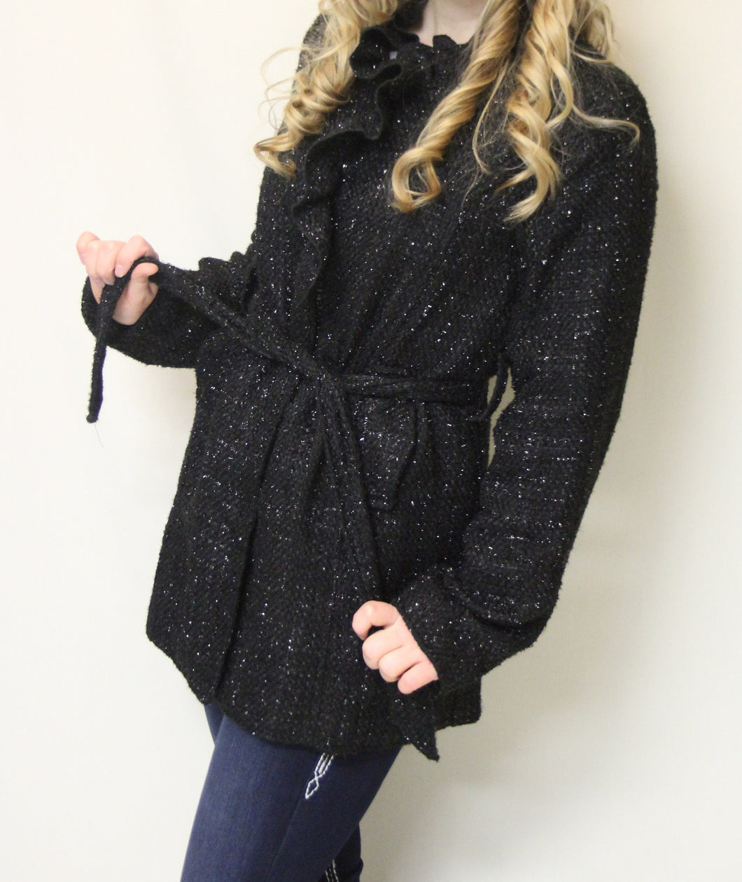 Moka Sport | Black Botton Up Jacket with Silver