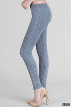 NB6558 Knit Braid Sweater Leggings Denim