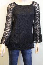 Rachel Kate | Bell Sleeve Lace Top Black