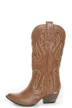 Very Volatile | Raspy Cowgirl Boots Taupe - All Decd Out