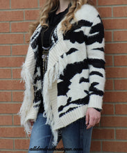 Renee C. | Cow Print Sweater Cardigan
