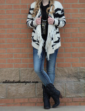 Renee C. | Cow Print Sweater Cardigan