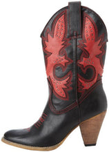 Very Volatile Rio Grande Cowgirl Boots Black/Red | All Dec'd Out