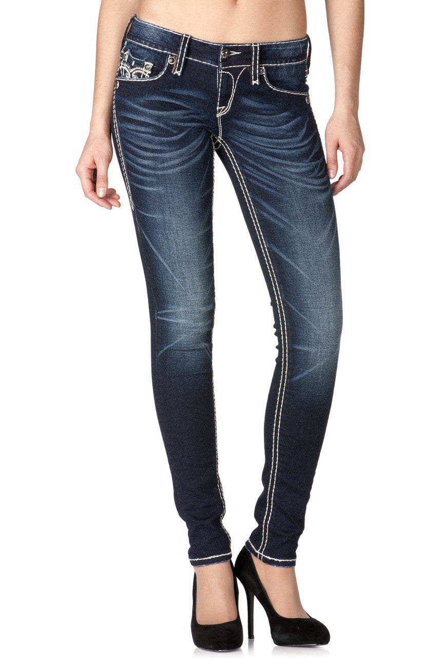 Jean Skinny Rock Revival Tara - Neuf Avec Étiquette - Taille 31 - 98% Coton