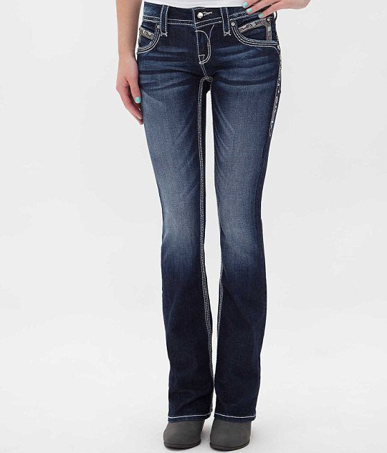 Bottes Rock Revival Stephan - Denim Bleu Taille 28 X 22, Neuves Sans Étiquette