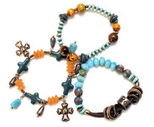 Treska | 3 Strand Bead & Cord Bracelet - All Decd Out
