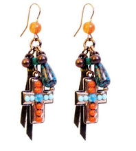 Treska | Cross & Beads Earrings - All Decd Out