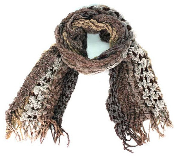 Treska | Rouched Scarf Brown - All Decd Out
