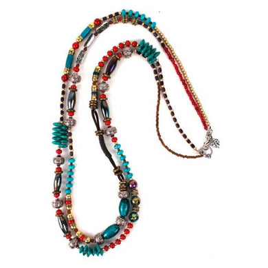 Treska | 2 Strand Beaded Necklace - All Decd Out