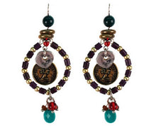 Treska | Beaded Ring Drop Earrings