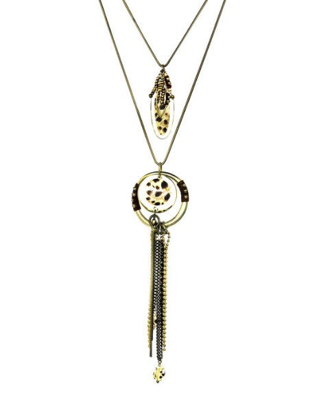 Treska 2 in 1 High Low Pendant Necklace  | All Dec'd Out