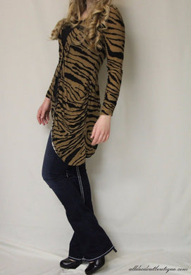 Urban Mango | Zebra Cardigan Brown - All Decd Out