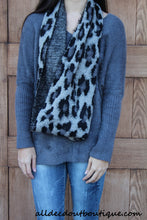 Treska | Leopard Infinity Scarf Grey