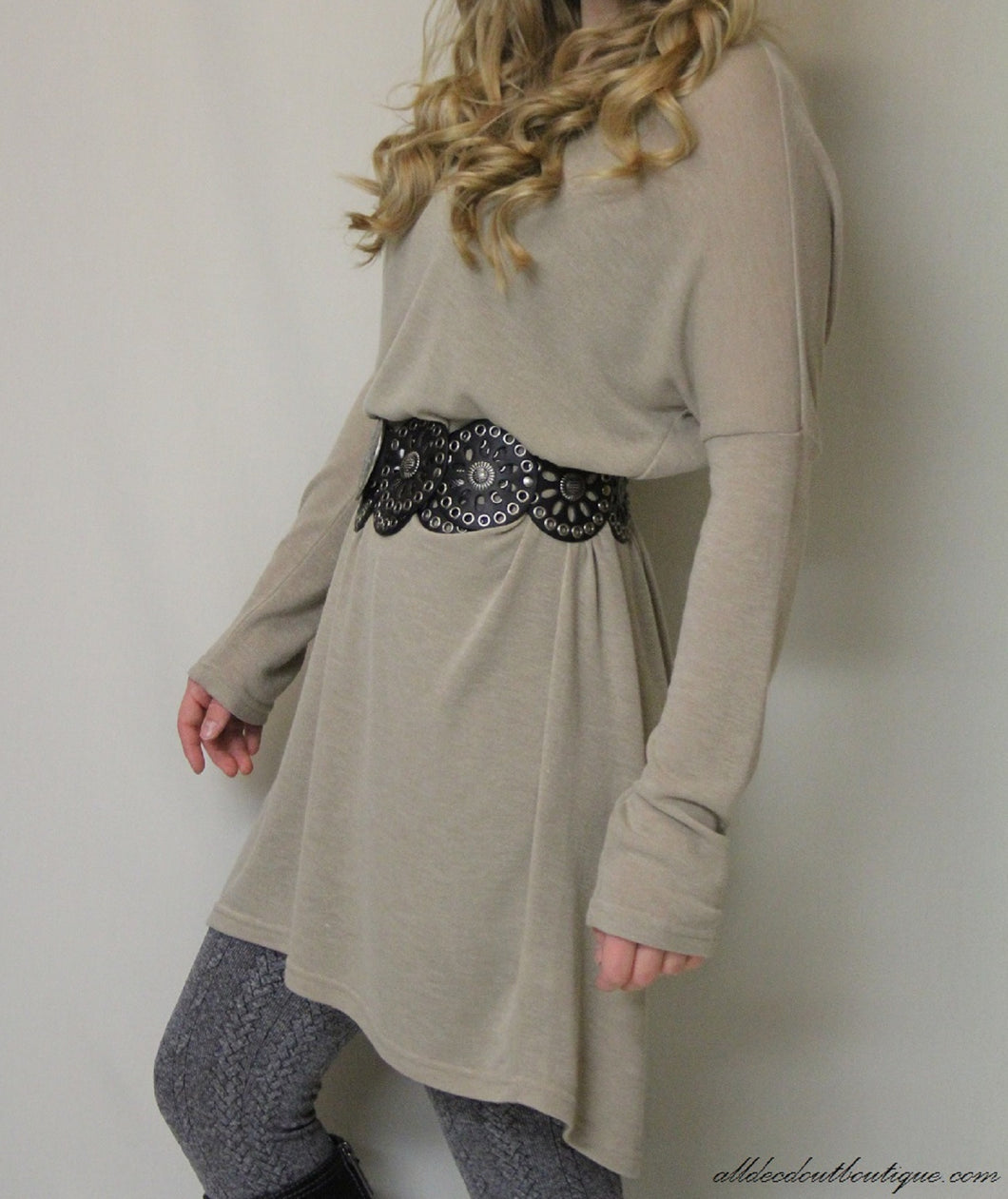 Umgee | Sweater Tunic Taupe