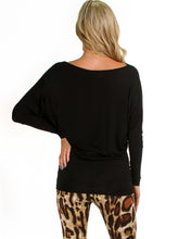 Vanilla Bay | Dolman Long Sleeve Top Black