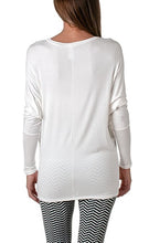Vanilla Bay | Dolman Long Sleeve Top White
