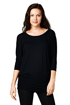Vanilla Bay | Dolman 3/4 Sleeve Top Black