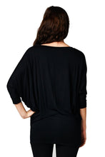 Vanilla Bay | Dolman 3/4 Sleeve Top Black