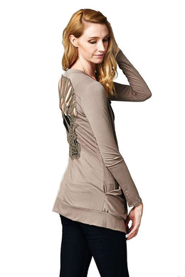 Vanilla Bay | Skull Cardigan Mocha