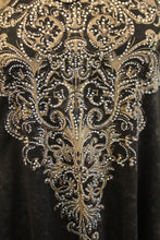 Vocal | Charcoal with Fleur De Lis, and Clear Rhinestones