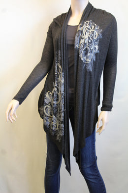 Vocal | Cardigan Long Sleeve Charcoal