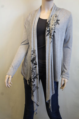 Vocal |  Cardigan Long Sleeve Grey