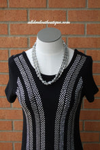 Vocal | Open Back Stud Dress Black