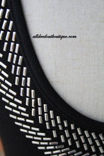 Vocal | Open Back Stud Dress Black