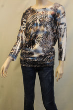 Vocal | Embellished Leopard and Zebra Print Top