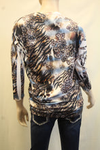 Vocal | Embellished Leopard and Zebra Print Top