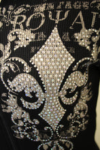 Vocal | Embellished Long Sleeve Jacket with Fleur De Lis