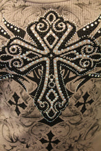 Vocal | Embellished Long Sleeve with Cross Top