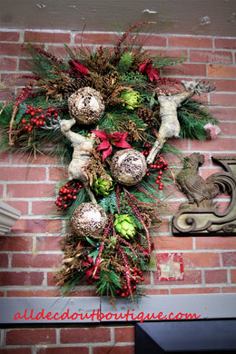 Custom Christmas Cross Wreath