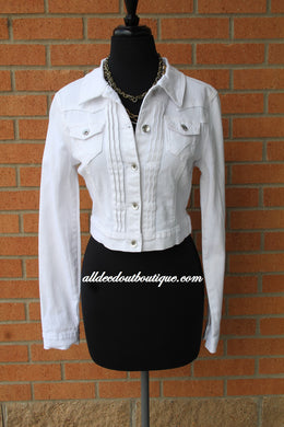 YMI | Denim Jacket White Wash