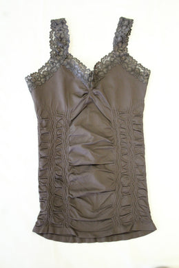 Yahada | Lace Cami Brown