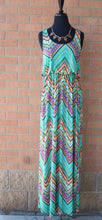 Yahada | Tribal Maxi Dress Razorback Mint