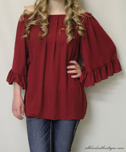 Yahada | Off The Shoulder Tunic Burgundy