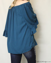 Yahada | Off The Shoulder Tunic Teal
